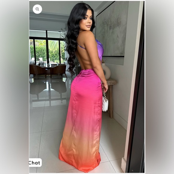 NWT Sexy Ombré Maxi dress size medium - Picture 2 of 2